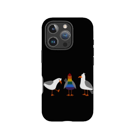 Seagull LGBT Gay Lesbian Rainbow Flagge IPhone Cases