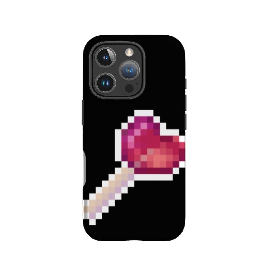 Pixel Art Sprite Cute Heart Lollipop IPhone Cases