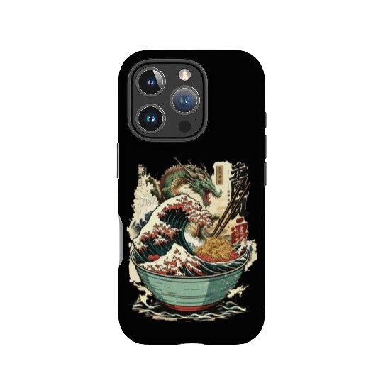 The Great Dragon Ramen off Kanagawa IPhone Cases