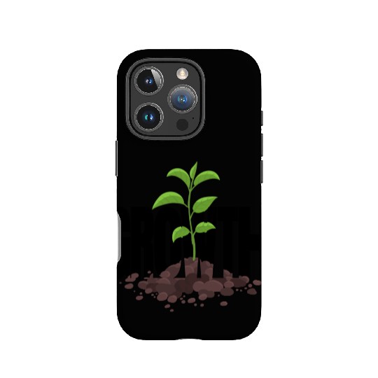 Growth Typography Design IPhone Cases