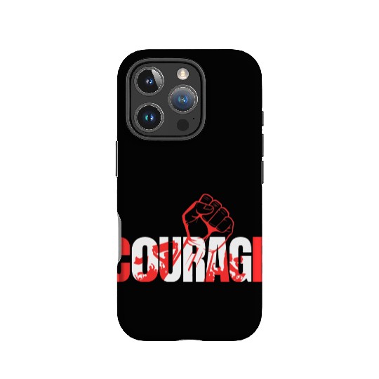 Courage-Typography Design IPhone Cases