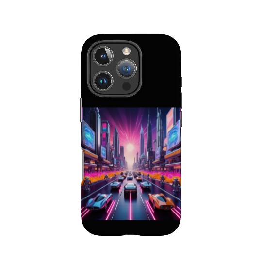 Neon Nostalgia 2084 IPhone Cases