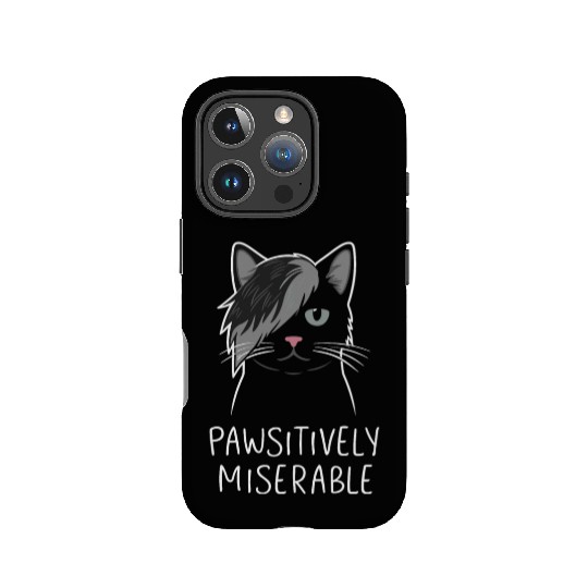 Gothic Emo Cat Design For Cat Lovers And IPhone Cases