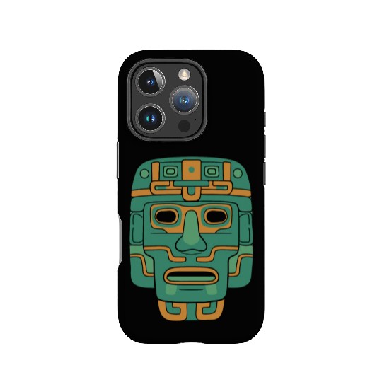 Aztec God Ancient Mythology Huitzilopochtli Mask IPhone Cases