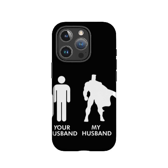 Womens Your Husband vs My Husband Superhero Wife IPhone Cases