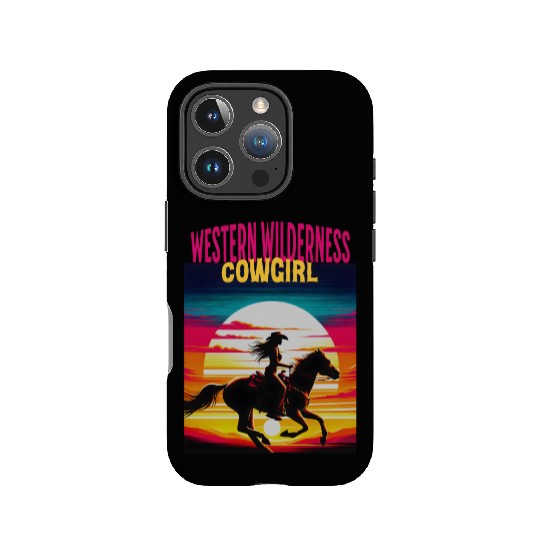 Western Wilderness Cowgirl, 80s Sunset Vibes IPhone Cases
