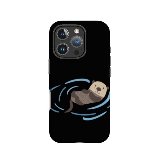 Sea Otter In Water Cute Lutra Animal Lover Funny IPhone Cases
