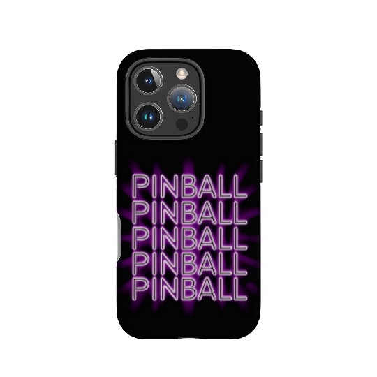 Pinball Purple Neon IPhone Cases
