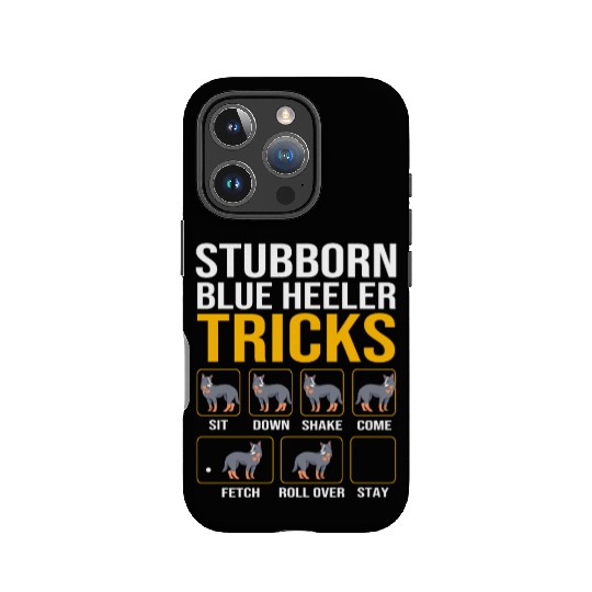 Australian Cattle Dog Stubborn Blue Heeler Tricks IPhone Cases
