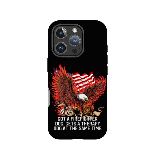 Gets a Firefighter Dog Therapy Dog Fire Department IPhone Cases