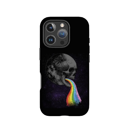 Skull Design with Rainbow. Concert Festival IPhone Cases