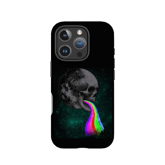 Skull Design with Rainbow. Concert Festival IPhone Cases