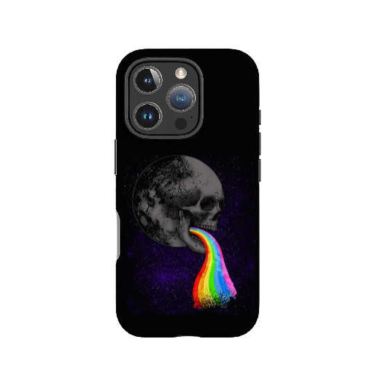 Skull Design with Rainbow. Concert Festival IPhone Cases