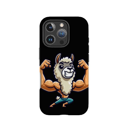 Llama Alpaca Fitness Workout Muscle Gym IPhone Cases