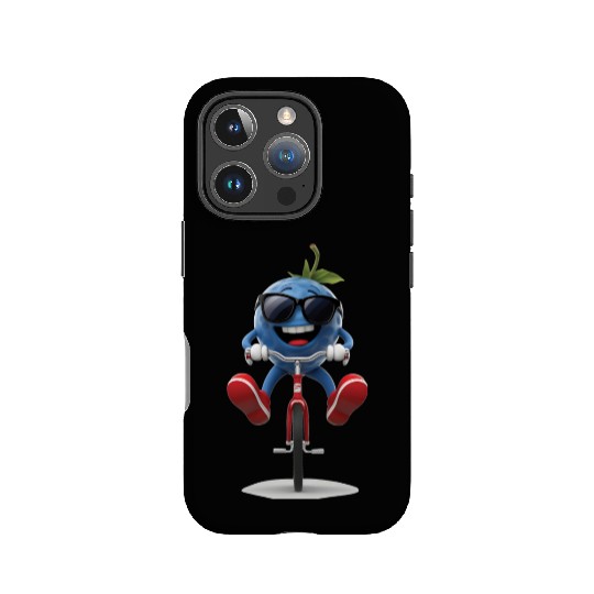Blueberry Cycling On Bike Realistic IPhone Cases
