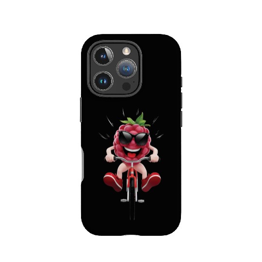 Raspberry Cycling On Bike Realistic IPhone Cases