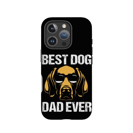 Fathers Day Dog Wearing Sunglasses Weimaraner Dad IPhone Cases