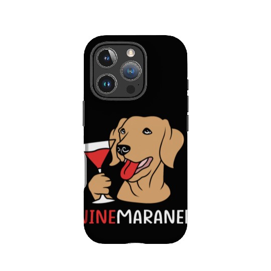 Winemaraner Dog Mom Wine Lover Funny Weimaraner IPhone Cases