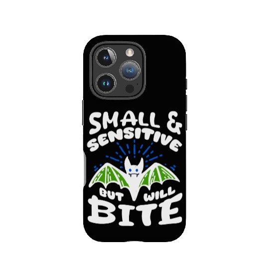 Bat Halloween Outfit Small Sensitive But Will Bite IPhone Cases