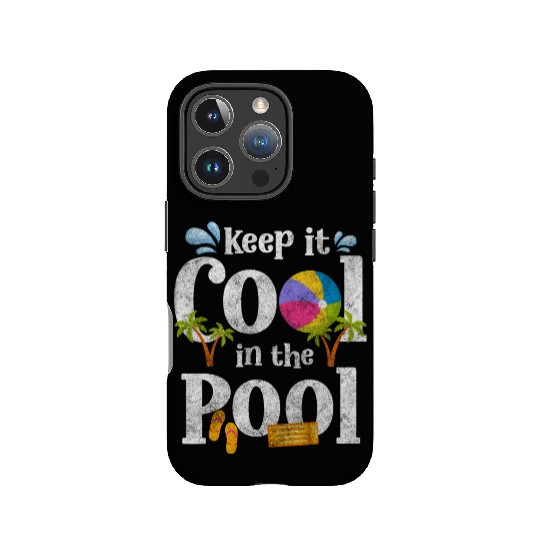 Pool Party Diving Vacation Swimming Trunks IPhone Cases