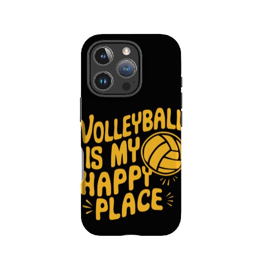 Volleyball Volleyballer Is My Happy Place IPhone Cases