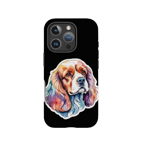 American Cocker Spaniel Watercolor IPhone Cases