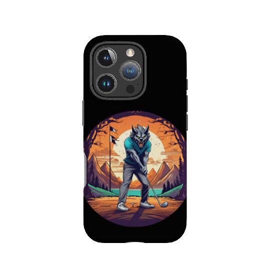 Scary Halloween Party Costume Werewolf Golf IPhone Cases