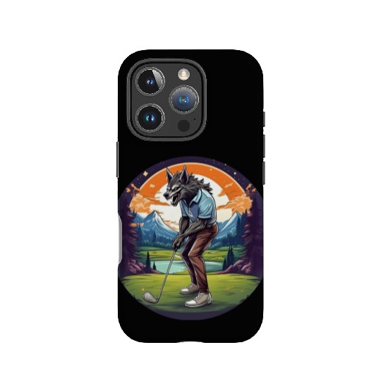 Scary Halloween Party Costume Werewolf Golf IPhone Cases