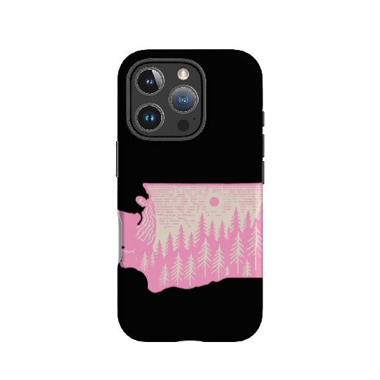 Washington DC Wild Outline State IPhone Cases
