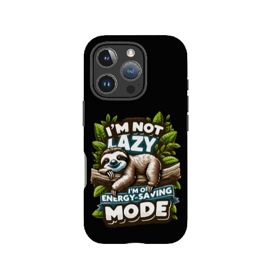 Funny Sloth IPhone Cases - Energy-Saving Mode Humor