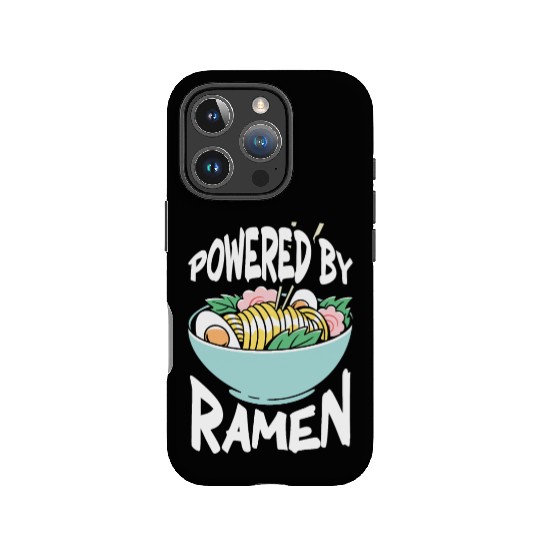 Powered By Ramen Anime Japanese Soup Cup Noodle IPhone Cases