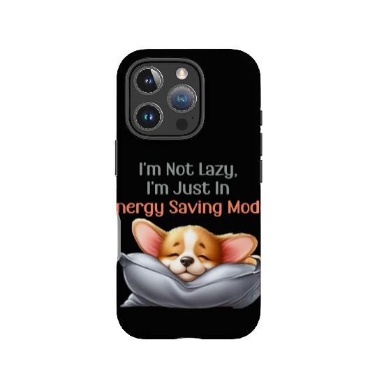 Sleeping little corgi -Energy Saving Mode IPhone Cases
