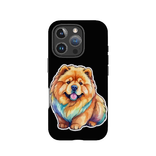 Chow Chow Watercolor IPhone Cases