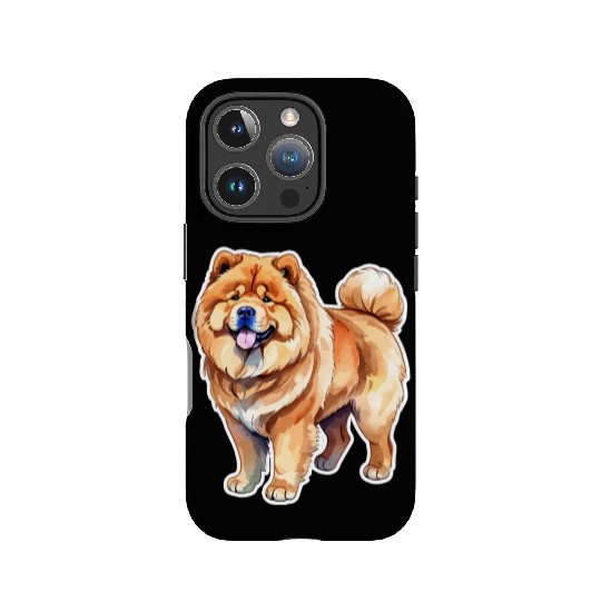 Chow Chow Watercolor IPhone Cases