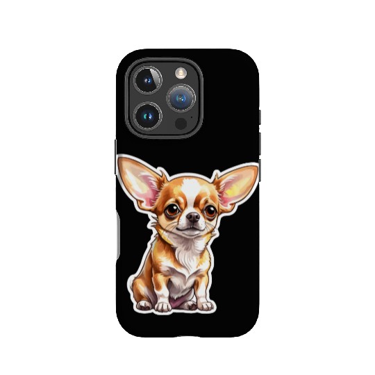 Chihuahua Watercolor IPhone Cases