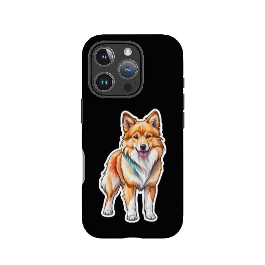 Icelandic Sheepdog Watercolor IPhone Cases