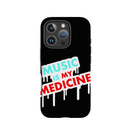 Music is my Medicine Drug Graffiti Text Party Love IPhone Cases