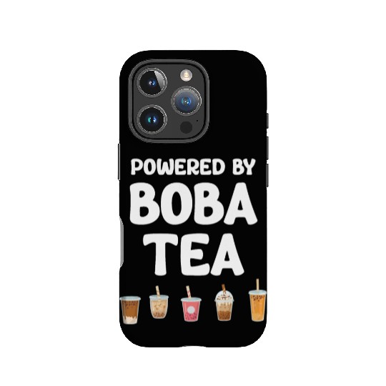 Powered By Boba Tea Bubble Japan K-pop Korean IPhone Cases