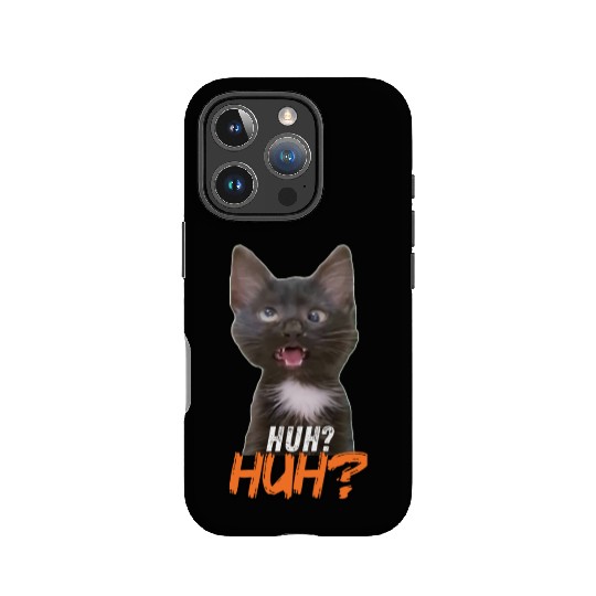 Funny Cross Eyed Cat Meme Huh Funny Cat IPhone Cases