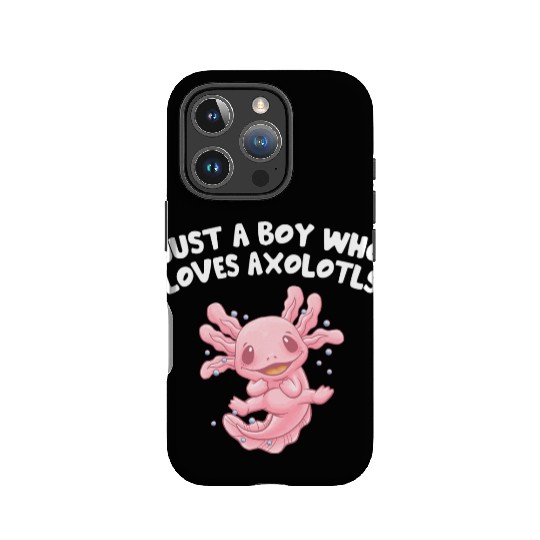 Just a Boy Who Loves Axolotl Salamander Funny Axol IPhone Cases