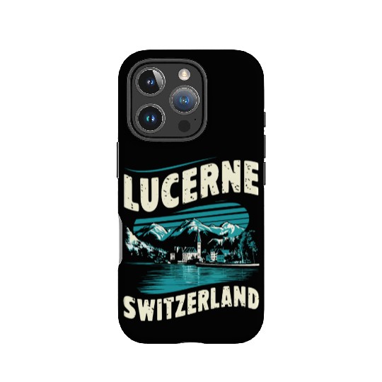 Lucerne Switzerland Souvenir Scenic Mountains IPhone Cases
