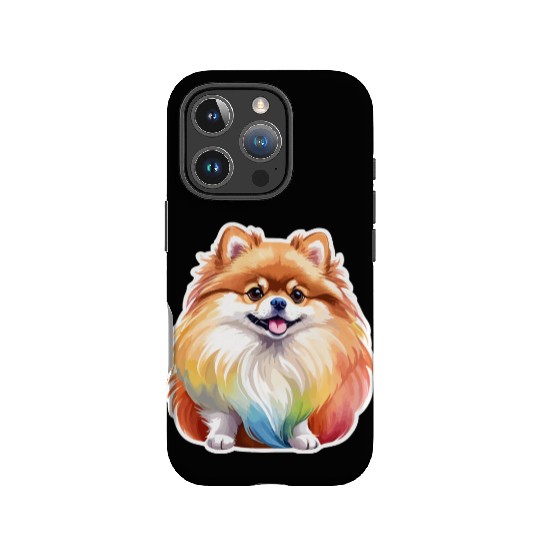 Pomeranian Watercolor IPhone Cases