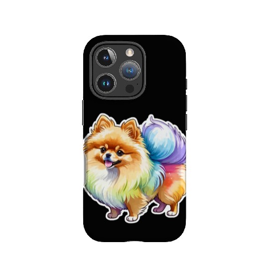 Pomeranian Watercolor IPhone Cases