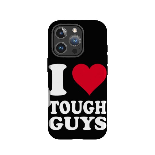 Red Heart I Love Tough Guys Premium IPhone Cases