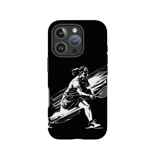 Tennis Player Sketch IPhone Cases