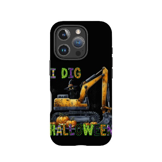 Construction Halloween Toddler I Dig Halloween Exc IPhone Cases