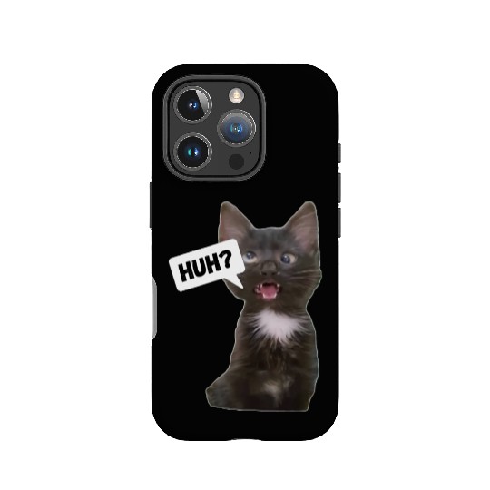 Funny Cross Eyed Cat Meme Huh Funny Cat IPhone Cases
