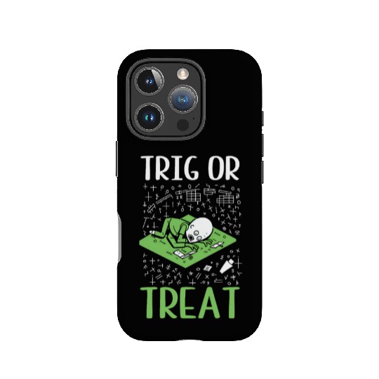 Halloween Math Teacher Trig Or Treat Zombie IPhone Cases