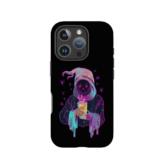 Funny Little Ghost Drinking Just Waiting for Hallo IPhone Cases