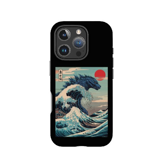 Kaiju Monster Japanese Great Wave Anime Graphic IPhone Cases